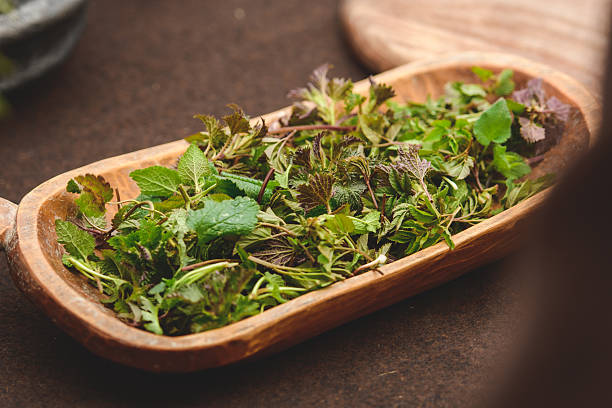 Nettle and lemon herbal tea recipe ingredients